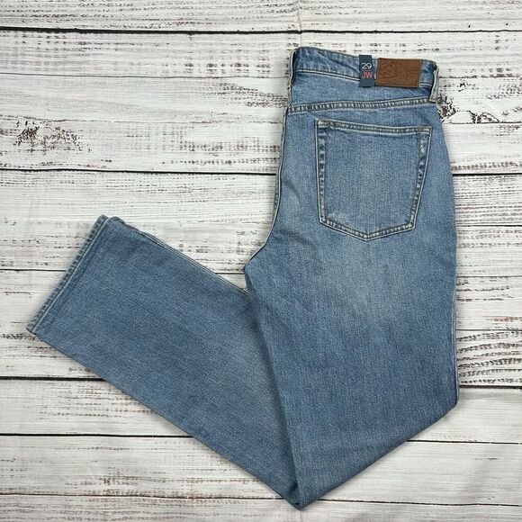 NWT Johnny Was The Boyfriend Jeans Womens 29 Light Wash Midrise Relaxed Fit Boho - Picture 1 of 11